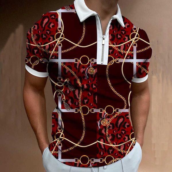 man polos summer fashion printed short sleeve shirt with zipper men casual streetwear trendy t shirt poloshirt, White;black
man polos summer fashion printed short sleeve shirt with zipper men casual streetwear trendy t shirt poloshirt, White;black
