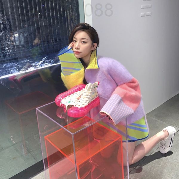 women's knits & tees designer korean stitched cardigan sweater women's loose outer wear 2021 new autumn gentle foreign style thick, White
women's knits & tees designer korean stitched cardigan sweater women's loose outer wear 2021 new autumn gentle foreign style thick, White