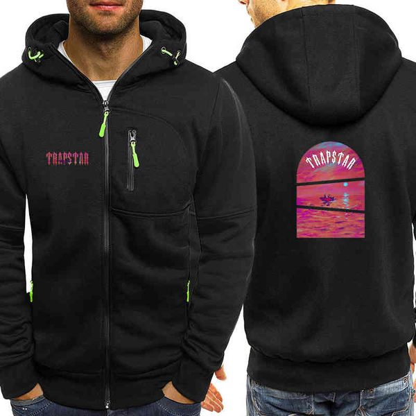 2022 harajaku style men's sports sweatshirts long sleeve zipper cotton male trapstar street printed hoodies casual, Black
2022 harajaku style men's sports sweatshirts long sleeve zipper cotton male trapstar street printed hoodies casual, Black