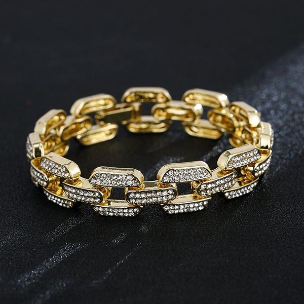link, chain emmaya hiphop bracelet with shiny cubic zircon geometry design for female elegant dress-up ingenious jewelry, Black
link, chain emmaya hiphop bracelet with shiny cubic zircon geometry design for female elegant dress-up ingenious jewelry, Black