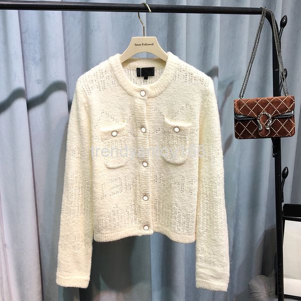 women's knits & tees star women's wear of the same style comfortable soft waxy yarn cashmere round neck hollow out two pocket coat, White
women's knits & tees star women's wear of the same style comfortable soft waxy yarn cashmere round neck hollow out two pocket coat, White