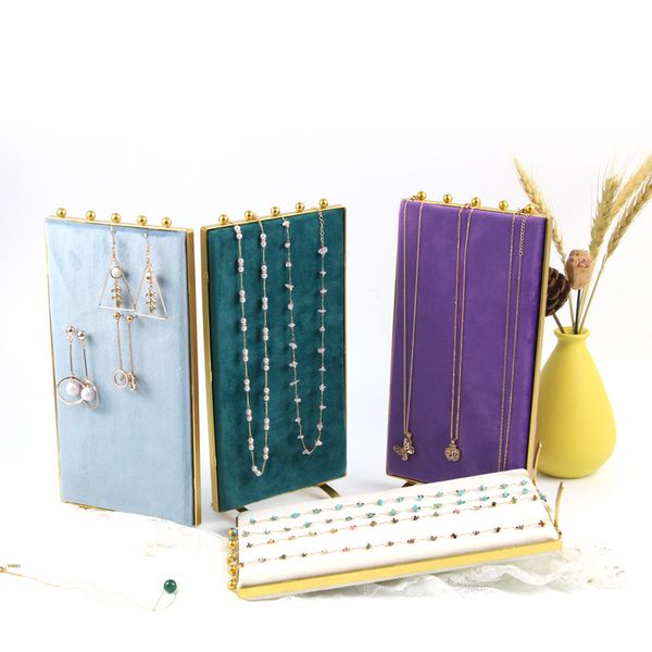 jewelry packaging and display high-grade wrought iron metal jewelry holder window counter gold necklace bracelet pendant storage display pro, Black
jewelry packaging and display high-grade wrought iron metal jewelry holder window counter gold necklace bracelet pendant storage display pro, Black