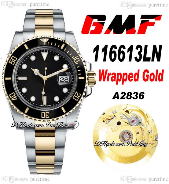 gmf wrapped gold eta a2836 automatic mens watch two tone 18k yellow gold ceramics bezel black dial stainless steel bracelet watches super ed, Slivery;brown
gmf wrapped gold eta a2836 automatic mens watch two tone 18k yellow gold ceramics bezel black dial stainless steel bracelet watches super ed, Slivery;brown