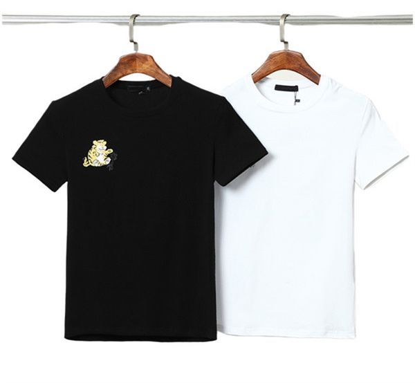 mend t shirt summer style tiger embroidery with letters tees short sleeve casual shirts asian size s19, White;black
mend t shirt summer style tiger embroidery with letters tees short sleeve casual shirts asian size s19, White;black