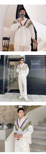 v-shaped streetwear men's hip hop vintage fashion casual loose shirts male shirt spring summer clothing for man, White;black
v-shaped streetwear men's hip hop vintage fashion casual loose shirts male shirt spring summer clothing for man, White;black