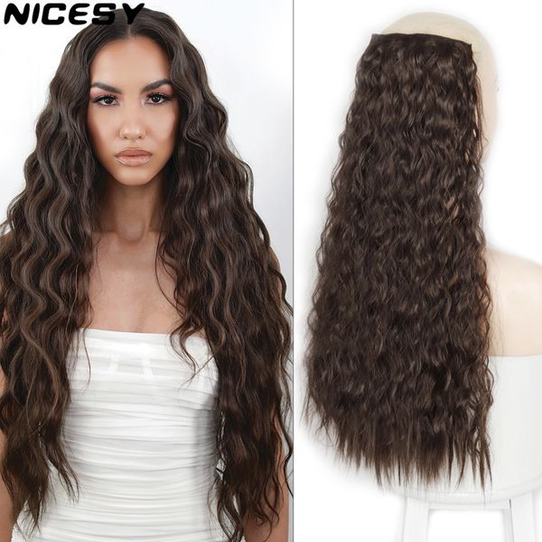 costume accessories synthetic 5 clips long water wave clip in hair extensions heat resistant 22inch one piece black brown hairpiece for wome, Silver
costume accessories synthetic 5 clips long water wave clip in hair extensions heat resistant 22inch one piece black brown hairpiece for wome, Silver