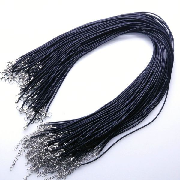 15pcs/lot 2mm black leather cord chains adjustable braided 50cm rope for diy necklace bracelet jewelry making findings, Silver
15pcs/lot 2mm black leather cord chains adjustable braided 50cm rope for diy necklace bracelet jewelry making findings, Silver