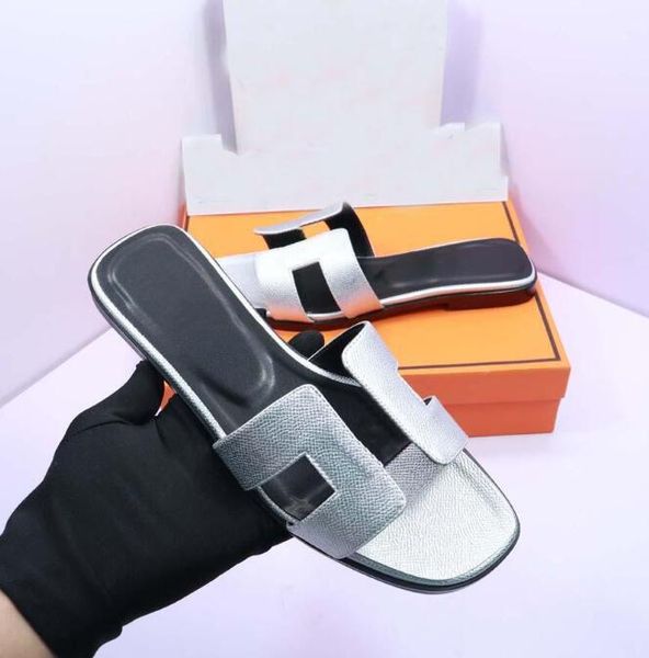 designer brand flat leather casual slippers h sandals women comfort walking shoes genuine leather silve color, Black
designer brand flat leather casual slippers h sandals women comfort walking shoes genuine leather silve color, Black