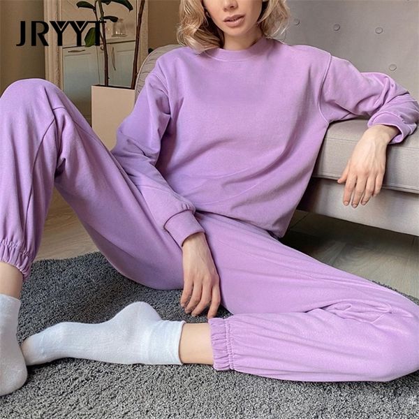 jryyt autumn casual stacked two piece set women solid knitted cotton 2 piece set women high waist sweatpants ensemble femme lj201126, White
jryyt autumn casual stacked two piece set women solid knitted cotton 2 piece set women high waist sweatpants ensemble femme lj201126, White