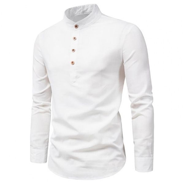 men's business shirt anti-wrinkle stand collar slim formal breathable for work autumn winter cotton solid long sleeve shirt 220707, White;black
men's business shirt anti-wrinkle stand collar slim formal breathable for work autumn winter cotton solid long sleeve shirt 220707, White;black