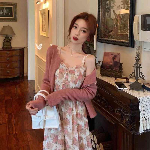 spaghetti strap midi dresses for women vneck robe femme french floral sling dress summer vestidos de mujer 210506, Black;gray
spaghetti strap midi dresses for women vneck robe femme french floral sling dress summer vestidos de mujer 210506, Black;gray