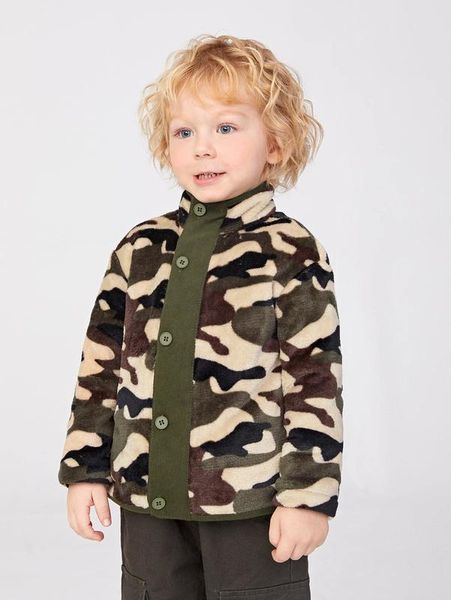 toddler boys camo pattern teddy jacket she, Blue;gray
toddler boys camo pattern teddy jacket she, Blue;gray