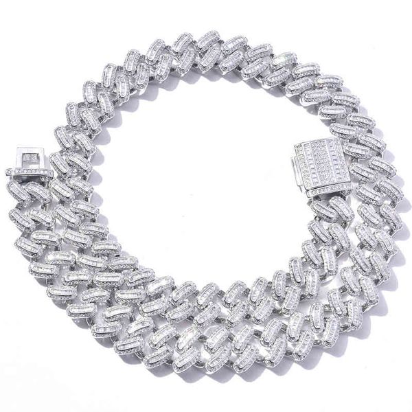 new dign 15 mm gold plated diamond cuban chain bling rock iced out zircon hip hop necklace for men, Silver
new dign 15 mm gold plated diamond cuban chain bling rock iced out zircon hip hop necklace for men, Silver