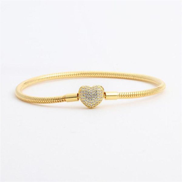 18k yellow gold plated cz diamond heart bracelets original box set for pandora 925 silver snake chain bracelet for women wedding j269h, Golden;silver
18k yellow gold plated cz diamond heart bracelets original box set for pandora 925 silver snake chain bracelet for women wedding j269h, Golden;silver