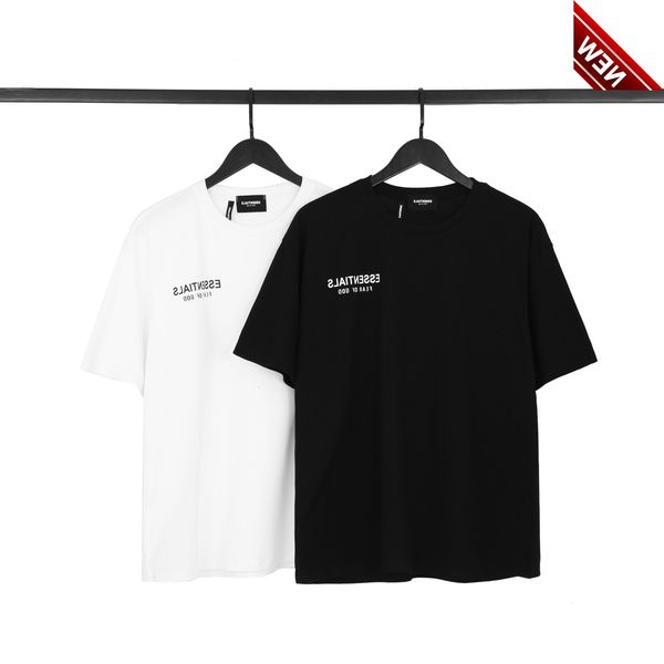 feel of god fog double thread short sleeve men's essentials print letter base loose t, White;black 
feel of god fog double thread short sleeve men's essentials print letter base loose t, White;black