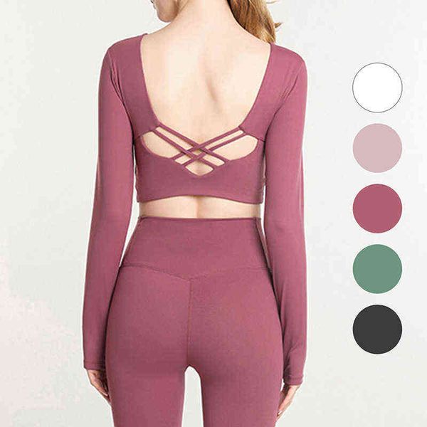 same autumn women's yoga fitness tights underwear bra cross back long sleeves, Gray
same autumn women's yoga fitness tights underwear bra cross back long sleeves, Gray