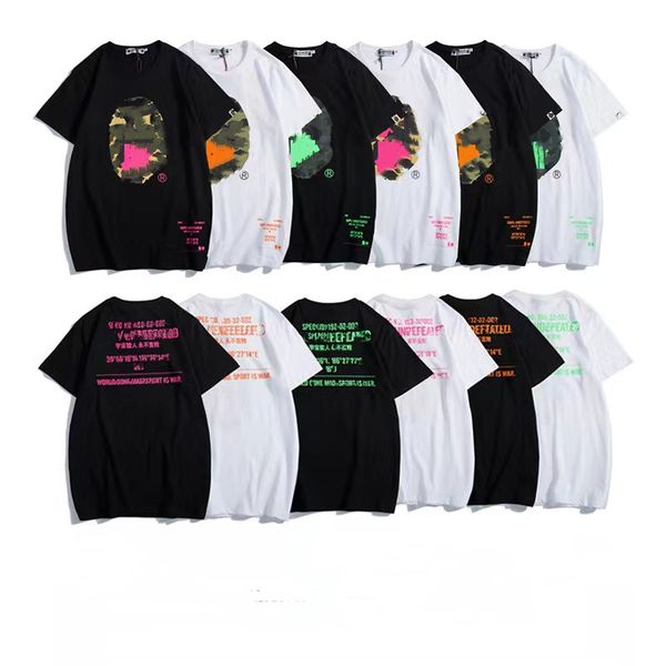 designer for men's t-shirts pure cotton graphics short sleeves male and female matching triple phantom camouflage printing loose high s, White;black
designer for men's t-shirts pure cotton graphics short sleeves male and female matching triple phantom camouflage printing loose high s, White;black