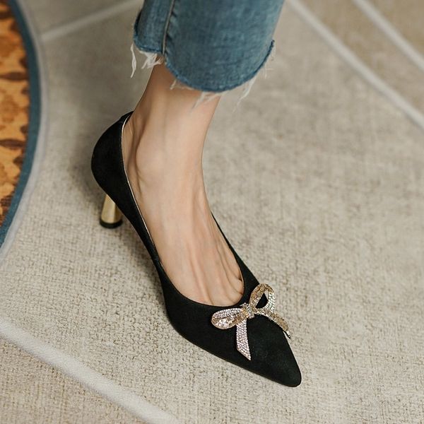 sandals autumn style wine glass heel pointed bow high heels korean version simple shallow mouth women's single shoes c30w, Black
sandals autumn style wine glass heel pointed bow high heels korean version simple shallow mouth women's single shoes c30w, Black