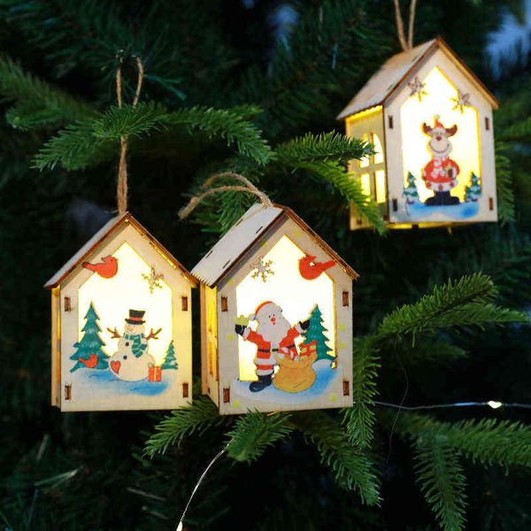 factory outlet small house wooden light snow christmas tree pendant decorative props santa claus gifts
factory outlet small house wooden light snow christmas tree pendant decorative props santa claus gifts