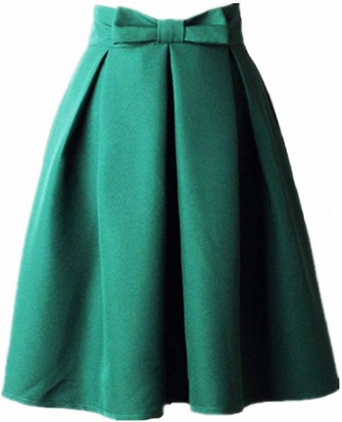 a line pleated vintage skirt high waist midi skater with bow tie c9wz#, Black
a line pleated vintage skirt high waist midi skater with bow tie c9wz#, Black