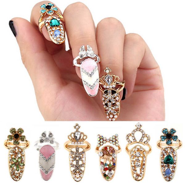 women's rhinestone nail protection ring, fashion jewelry, bow, crown, crystal, Golden;silver
women's rhinestone nail protection ring, fashion jewelry, bow, crown, crystal, Golden;silver