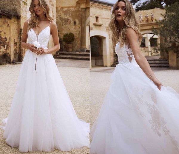 bohemian lace wedding dress 2022 appliques beach boho bride dresses vestido de noiva backless wedding gowns custom made robe mariage, White
bohemian lace wedding dress 2022 appliques beach boho bride dresses vestido de noiva backless wedding gowns custom made robe mariage, White