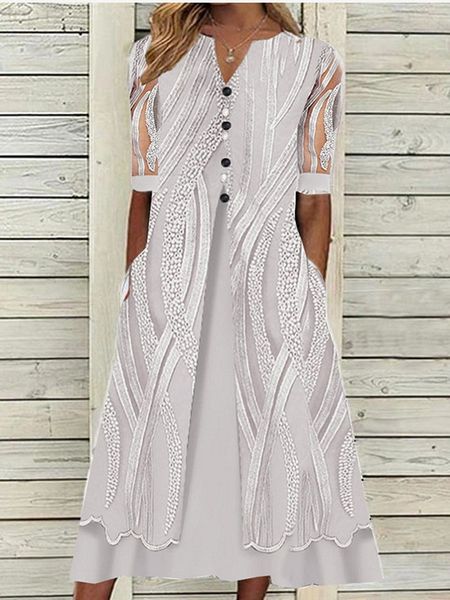 designer designerwomen's spring and summer new print v-neck pocket short sleeve dress 2022, Black;gray
designer designerwomen's spring and summer new print v-neck pocket short sleeve dress 2022, Black;gray