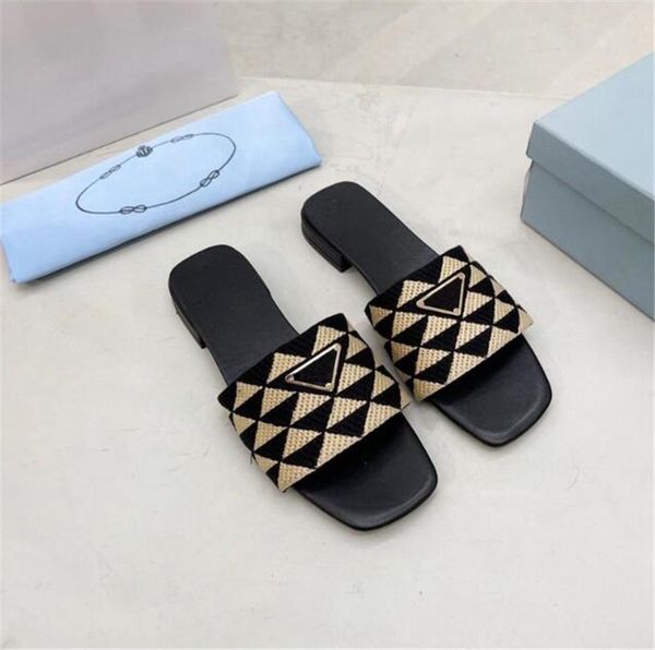 2022 women designers embroidered fabric slides slippers multicolor embroidery mules home flip flops casual sandals summer leather flat slide, Black
2022 women designers embroidered fabric slides slippers multicolor embroidery mules home flip flops casual sandals summer leather flat slide, Black