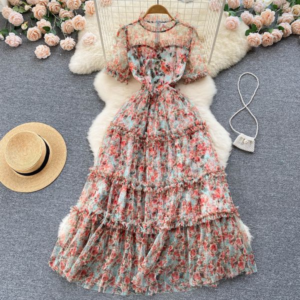 holiday flower print ruffles stand tulle meah layer cake dress women summer short sleeve party female pleated beach vestidos 2022, Black;gray
holiday flower print ruffles stand tulle meah layer cake dress women summer short sleeve party female pleated beach vestidos 2022, Black;gray