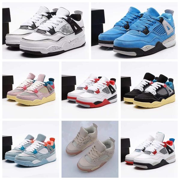 2022 designer kids virgils uni0n basketball shoes jumpman 4s fire red university blue motorsport iv collaboration bred toddler sneaker sail, Black
2022 designer kids virgils uni0n basketball shoes jumpman 4s fire red university blue motorsport iv collaboration bred toddler sneaker sail, Black