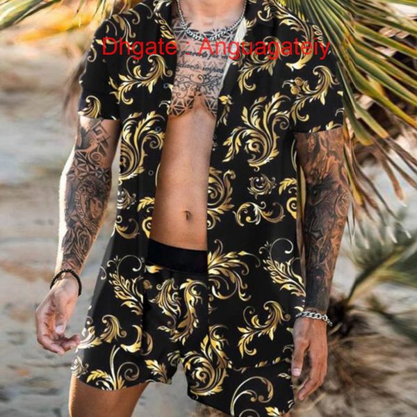 fashion men's casual shirts luxury men tracksuits hawaiian sets printing short sleeve button shirt summer beach shorts tees streetwear, White;black
fashion men's casual shirts luxury men tracksuits hawaiian sets printing short sleeve button shirt summer beach shorts tees streetwear, White;black