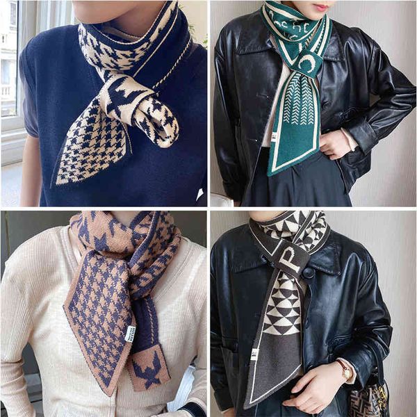 houndstooth 2021 plaid luxury brand knitted women winter long skinny small female neckerchief scarf, Blue;gray
houndstooth 2021 plaid luxury brand knitted women winter long skinny small female neckerchief scarf, Blue;gray