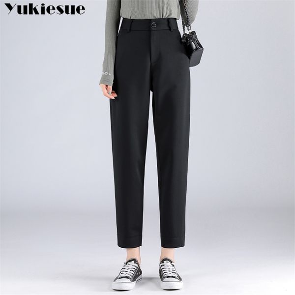 office workwear elegant winter women s pants female high waist harem pants capris for women trousers woman plus size 6xl 210412, Black;white
office workwear elegant winter women s pants female high waist harem pants capris for women trousers woman plus size 6xl 210412, Black;white