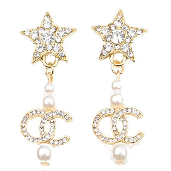 2colors 18k gold plated designer earrings stud designers brand geometry double letters women crystal pearl earring star wedding pa251b, Golden;silver
2colors 18k gold plated designer earrings stud designers brand geometry double letters women crystal pearl earring star wedding pa251b, Golden;silver