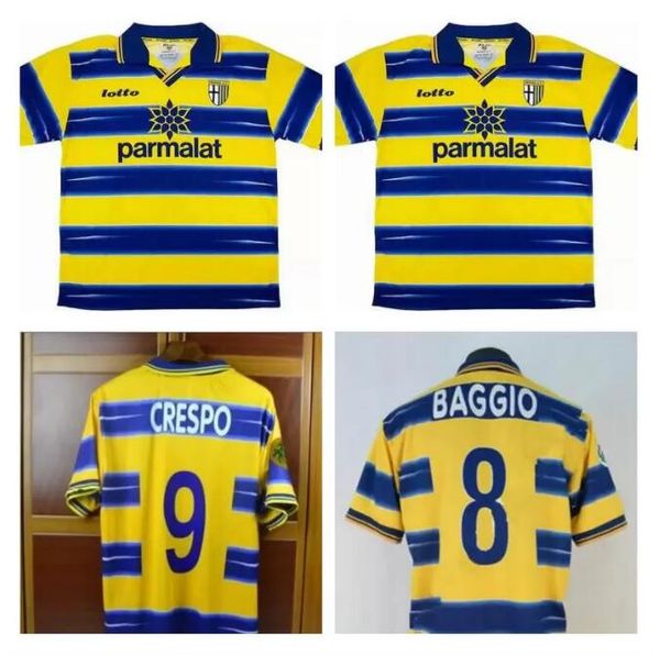 #9 crespo 98 99 retro parma soccer jerseys 1998 1999 vintage classic collection yellow football shirts #1 buffon #10 asprilla #8 baggio, Black;yellow
#9 crespo 98 99 retro parma soccer jerseys 1998 1999 vintage classic collection yellow football shirts #1 buffon #10 asprilla #8 baggio, Black;yellow