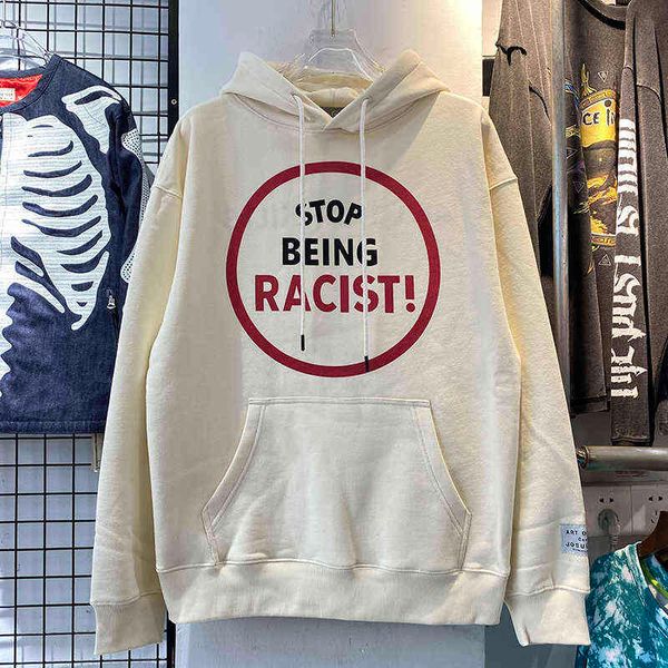 sbeing racist vintage men hoodie beige plus velvet thickening pullovers oversize women sweatshirts men clothing t220726, Black
sbeing racist vintage men hoodie beige plus velvet thickening pullovers oversize women sweatshirts men clothing t220726, Black