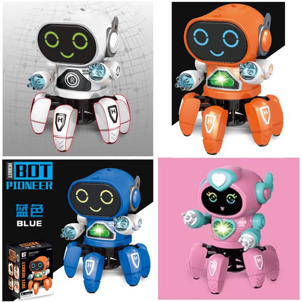 creative electric dancing robot pets six-clawed fish jumping with music cool lighting children's birthday gift
creative electric dancing robot pets six-clawed fish jumping with music cool lighting children's birthday gift