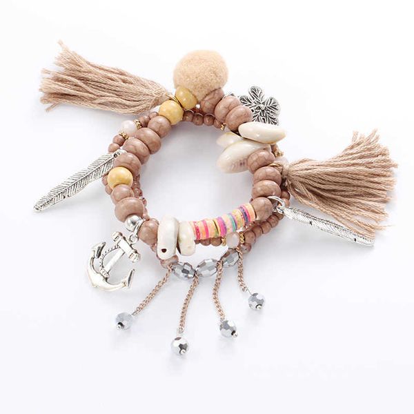 accessories bohemian national style color matching female natural shell elastic rope multi-layer hand beaded bracelet summer, Black
accessories bohemian national style color matching female natural shell elastic rope multi-layer hand beaded bracelet summer, Black