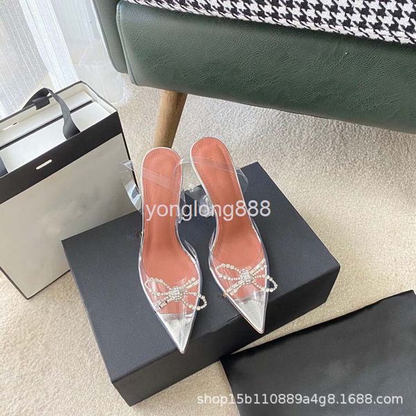 sandals pointed high heels women's early spring sheepskin buckle transparent wine cup with butterfly toe sandals, Black
sandals pointed high heels women's early spring sheepskin buckle transparent wine cup with butterfly toe sandals, Black