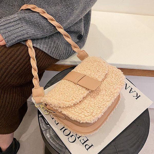 evening bags 2022 winter high-quality plush casual shoulder messenger bag women's handbag weave strap saddle armpit
evening bags 2022 winter high-quality plush casual shoulder messenger bag women's handbag weave strap saddle armpit