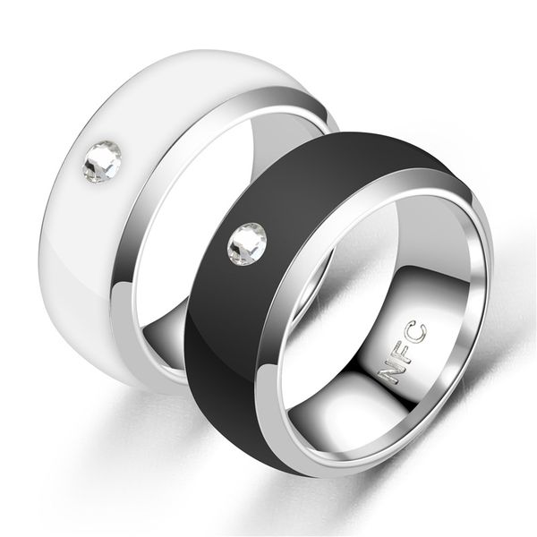 men's ring new technology nfc smart finger digital ring for android phones with functional couple stainless steel rings, Silver
men's ring new technology nfc smart finger digital ring for android phones with functional couple stainless steel rings, Silver