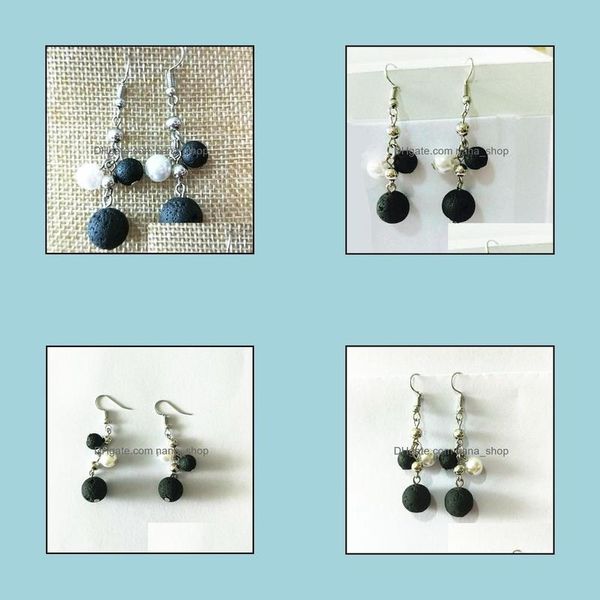 dangle chandelier earrings jewelry black lava stone imitation pearl necklace diy aromatherapy essential oil diffuser dhey8, Silver
dangle chandelier earrings jewelry black lava stone imitation pearl necklace diy aromatherapy essential oil diffuser dhey8, Silver