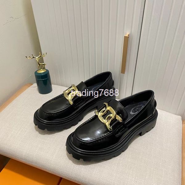dress shoes potato silk spring and autumn tod lefu shoes women's metal buckle chain leather british style thick bottom round head small, Black
dress shoes potato silk spring and autumn tod lefu shoes women's metal buckle chain leather british style thick bottom round head small, Black
