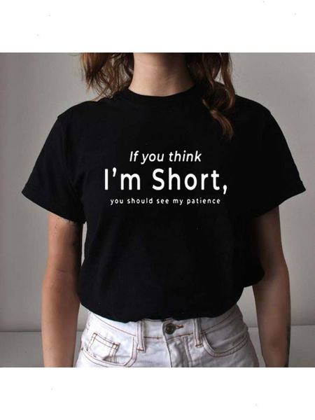 if you think im t shirt short should see my patience women womens sleeve aesthetic streetwear funny shirts, White
if you think im t shirt short should see my patience women womens sleeve aesthetic streetwear funny shirts, White