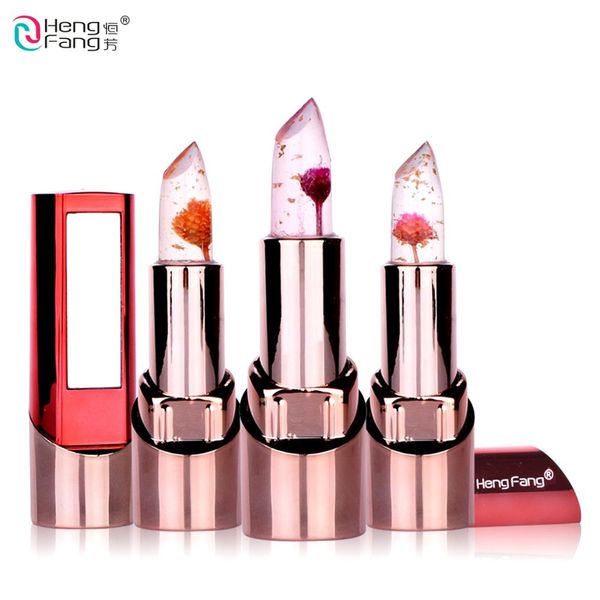 hengfang jelly lipsticks lip balm fruit flavors transparent long lasting moisturizing gold flower temperature changed lip care makeup cosmet
hengfang jelly lipsticks lip balm fruit flavors transparent long lasting moisturizing gold flower temperature changed lip care makeup cosmet