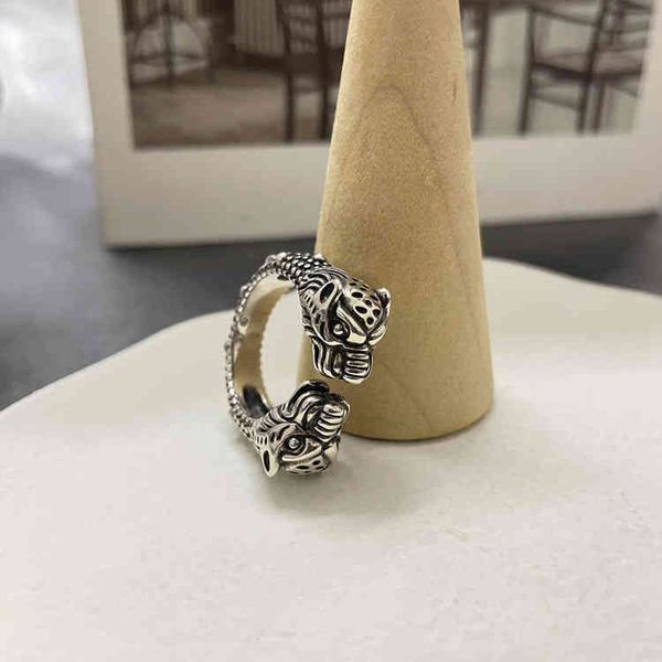 factory wholesale personalized tiger head open ring for men and women couple pair ring gift ring aging effect, Silver
factory wholesale personalized tiger head open ring for men and women couple pair ring gift ring aging effect, Silver
