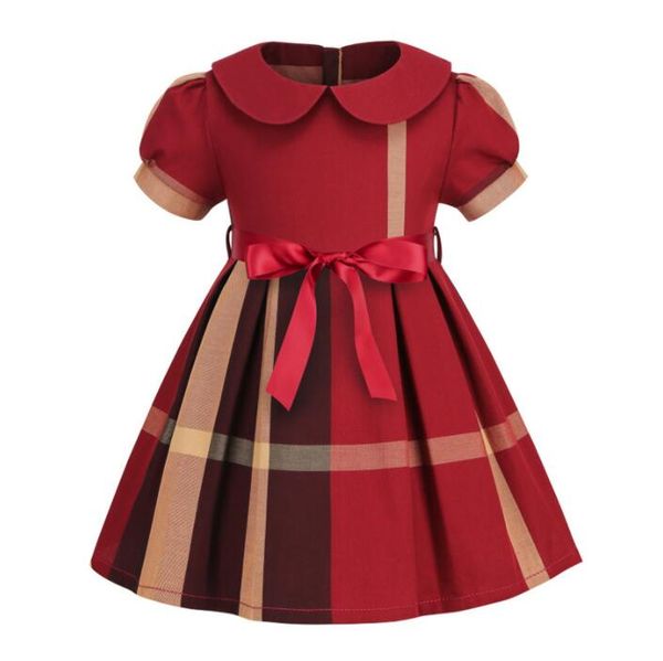 Cute Baby Girls Princess Dresses with Bowknot Summer Kids Short Sleeve Plaid Dress Cotton Girl Skirts Children Skirt 3-8 Years, Red
Cute Baby Girls Princess Dresses with Bowknot Summer Kids Short Sleeve Plaid Dress Cotton Girl Skirts Children Skirt 3-8 Years, Red