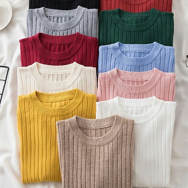 knit soft jumper autumn winter o neck pullovers sweaters shirt long sleeve korean slim fit tight sweater 220810, White;black
knit soft jumper autumn winter o neck pullovers sweaters shirt long sleeve korean slim fit tight sweater 220810, White;black
