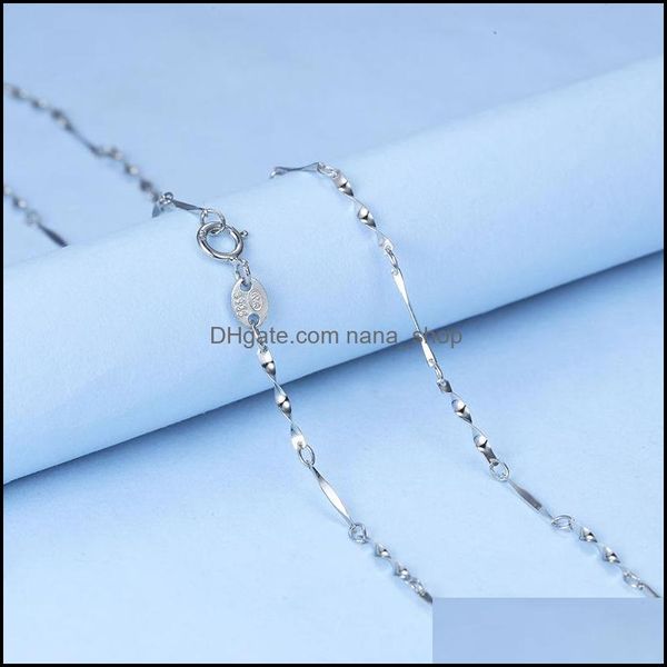 chains necklaces pendants jewelry sterling sier fashion versatile necklace femininity twist piece chain sweater 40 45cm wholesale drop del, Silver
chains necklaces pendants jewelry sterling sier fashion versatile necklace femininity twist piece chain sweater 40 45cm wholesale drop del, Silver
