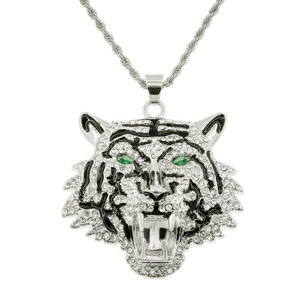 men women hip hop tiger pendant necklace with chain hiphop iced out bling necklaces fashion charm jewelry gifts 3 colors, Silver
men women hip hop tiger pendant necklace with chain hiphop iced out bling necklaces fashion charm jewelry gifts 3 colors, Silver